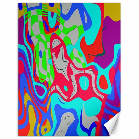 Colorful distorted shapes on a grey background                                                     Canvas 18  x 24  from ArtsNow.com 17.8 x23.08  Canvas - 1