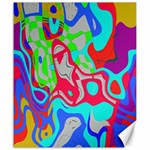 Colorful distorted shapes on a grey background                                                     Canvas 20  x 24 