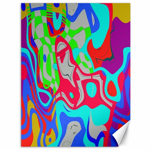 Colorful distorted shapes on a grey background                                                     Canvas 36  x 48  from ArtsNow.com 35.26 x46.15  Canvas - 1