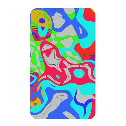 Colorful distorted shapes on a grey background                                                     Memory Card Reader (Rectangular) from ArtsNow.com Front