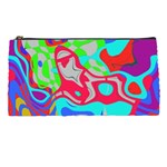 Colorful distorted shapes on a grey background                                                    Pencil Case