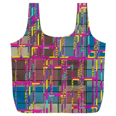 Colorful shapes texture                                              Full Print Recycle Bag (XXL) from ArtsNow.com Front