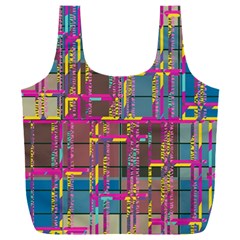 Colorful shapes texture                                              Full Print Recycle Bag (XXL) from ArtsNow.com Front