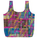 Colorful shapes texture                                              Full Print Recycle Bag (XXL)