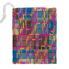 Colorful shapes texture                                               Drawstring Pouch (5XL) from ArtsNow.com Back