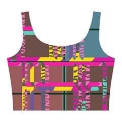 Colorful shapes texture                                                  Midi Sleeveless Dress from ArtsNow.com Top Back