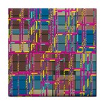 Colorful shapes texture                                                   Tile Coaster