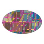 Colorful shapes texture                                                   Magnet (Oval)