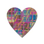 Colorful shapes texture                                                   Magnet (Heart)