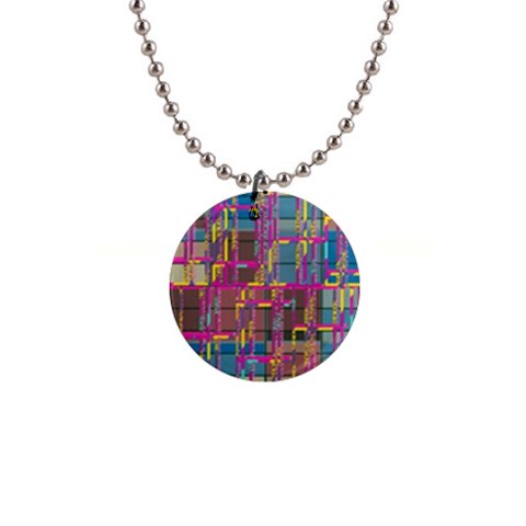 Colorful shapes texture                                                   1  Button Necklace from ArtsNow.com Front