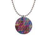 Colorful shapes texture                                                   1  Button Necklace