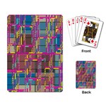 Colorful shapes texture                                                   Playing Cards Single Design