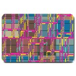 Colorful shapes texture                                                   Large Doormat