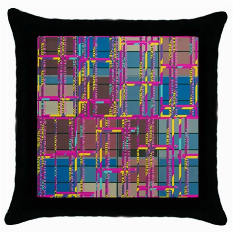 Colorful shapes texture                                                   Throw Pillow Case (Black) from ArtsNow.com Front