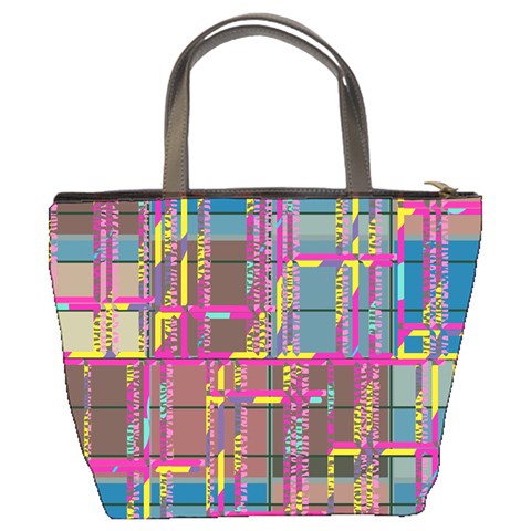 Colorful shapes texture                                                   Bucket Bag from ArtsNow.com Back