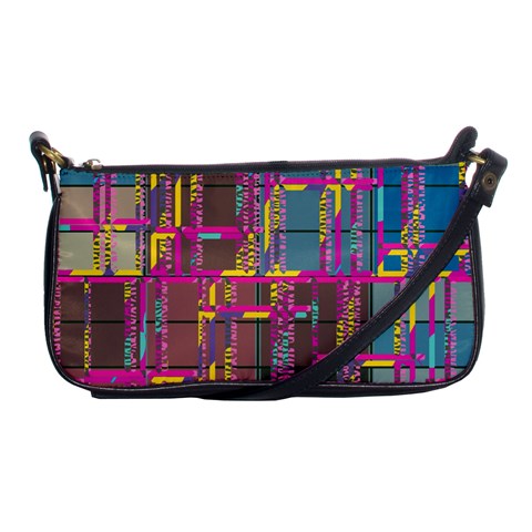 Colorful shapes texture                                                   Shoulder Clutch Bag from ArtsNow.com Front