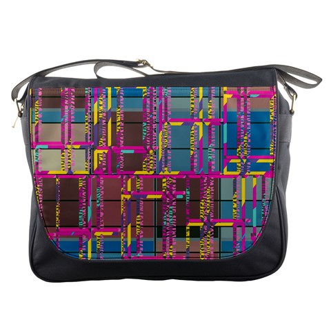 Colorful shapes texture                                                   Messenger Bag from ArtsNow.com Front