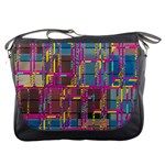 Colorful shapes texture                                                   Messenger Bag