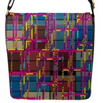 Colorful shapes texture                                                   Flap Closure Messenger Bag (S)