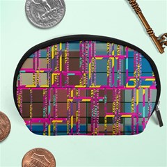 Colorful shapes texture                                                   Accessory Pouch from ArtsNow.com Front