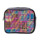 Colorful shapes texture                                                   Mini Toiletries Bag (Two Sides)