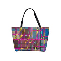 Colorful shapes texture                                                   Classic Shoulder Handbag from ArtsNow.com Front