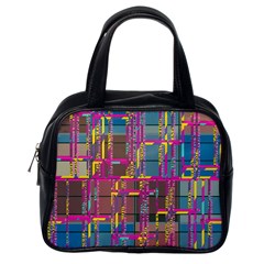 Colorful shapes texture                                                   Classic Handbag (Two Sides) from ArtsNow.com Back