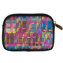 Colorful shapes texture                                                   Digital Camera Leather Case from ArtsNow.com Back