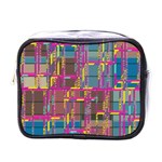 Colorful shapes texture                                                   Mini Toiletries Bag (One Side)