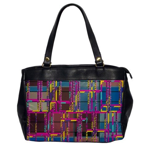 Colorful shapes texture                                                   Oversize Office Handbag from ArtsNow.com Front