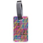 Colorful shapes texture                                                   Luggage Tag (one side)