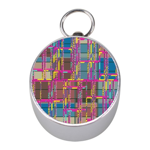 Colorful shapes texture                                                   Silver Compass (Mini) from ArtsNow.com Front