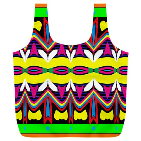 Colorful shapes                                              Full Print Recycle Bag (XXL) from ArtsNow.com Back