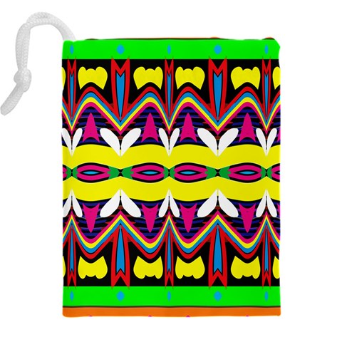 Colorful shapes                                               Drawstring Pouch (5XL) from ArtsNow.com Back