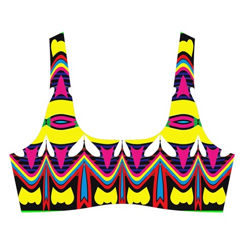 Colorful shapes                                                  Cross Back Hipster Bikini Set from ArtsNow.com Front