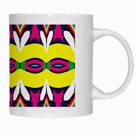 Colorful shapes                                                   White Mug from ArtsNow.com Right