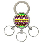 Colorful shapes                                                   3-Ring Key Chain