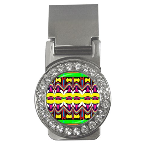 Colorful shapes                                                   Money Clip (CZ) from ArtsNow.com Front