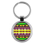 Colorful shapes                                                   Key Chain (Round)