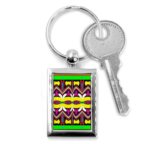 Colorful shapes                                                   Key Chain (Rectangle) from ArtsNow.com Front