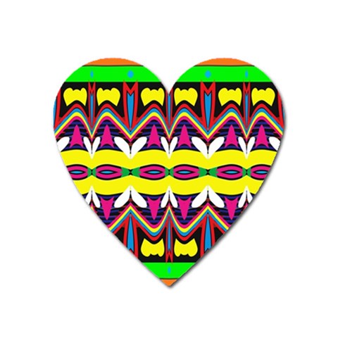 Colorful shapes                                                   Magnet (Heart) from ArtsNow.com Front