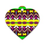 Colorful shapes                                                   Dog Tag Heart (One Side)