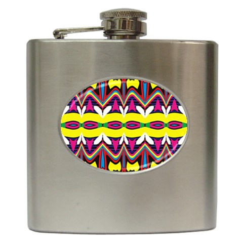 Colorful shapes                                                   Hip Flask (6 oz) from ArtsNow.com Front