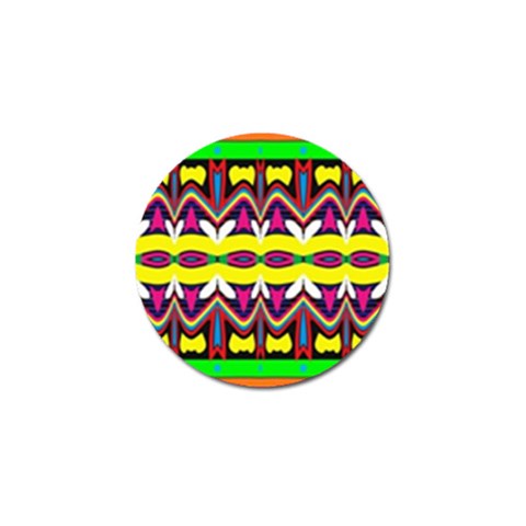 Colorful shapes                                                   Golf Ball Marker from ArtsNow.com Front