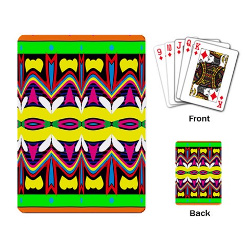 Colorful shapes                                                   Playing Cards Single Design from ArtsNow.com Back