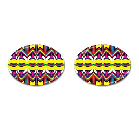 Colorful shapes                                                   Cufflinks (Oval) from ArtsNow.com Front(Pair)