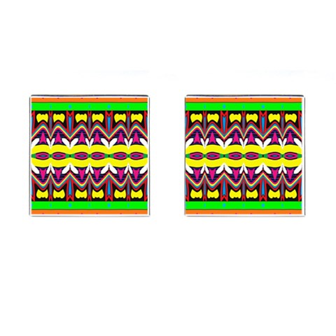 Colorful shapes                                                   Cufflinks (Square) from ArtsNow.com Front(Pair)