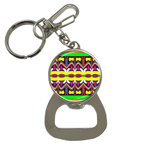 Colorful shapes                                                   Bottle Opener Key Chain from ArtsNow.com Front