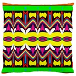 Colorful shapes                                                  Large Flano Cushion Case (Two Sides)