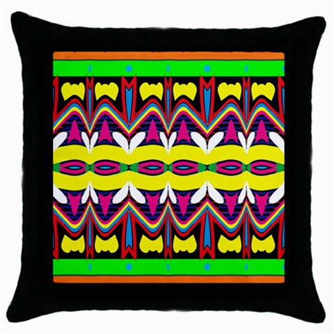 Colorful shapes                                                   Throw Pillow Case (Black) from ArtsNow.com Front